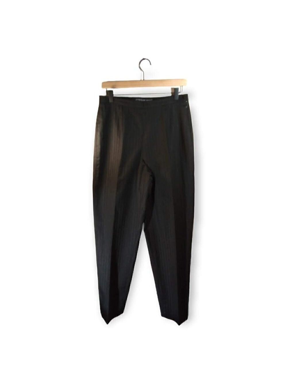 Josephine Chaus Black High Waist Pleated Trousers Size 10